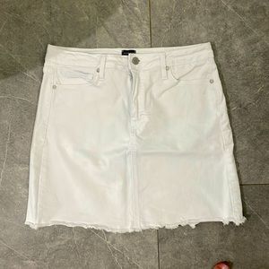 Just Black White Midi Skirt